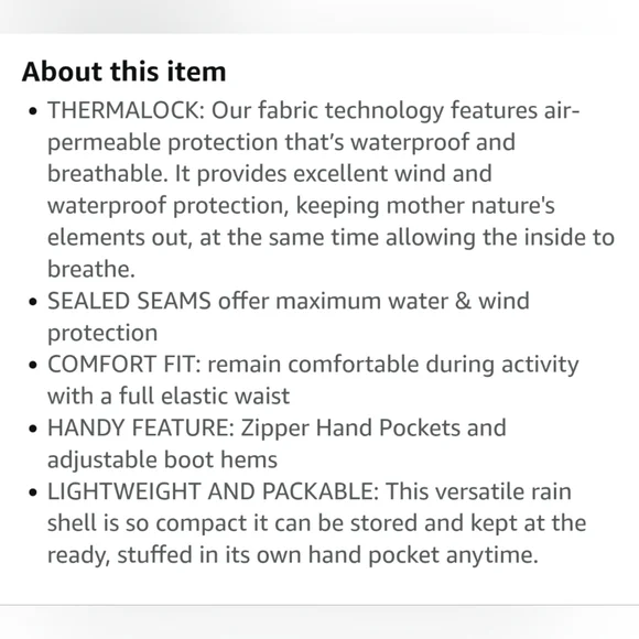 Arctix Men's Storm Rain Pants, 32-34W x 30L - Picture 4 of 4